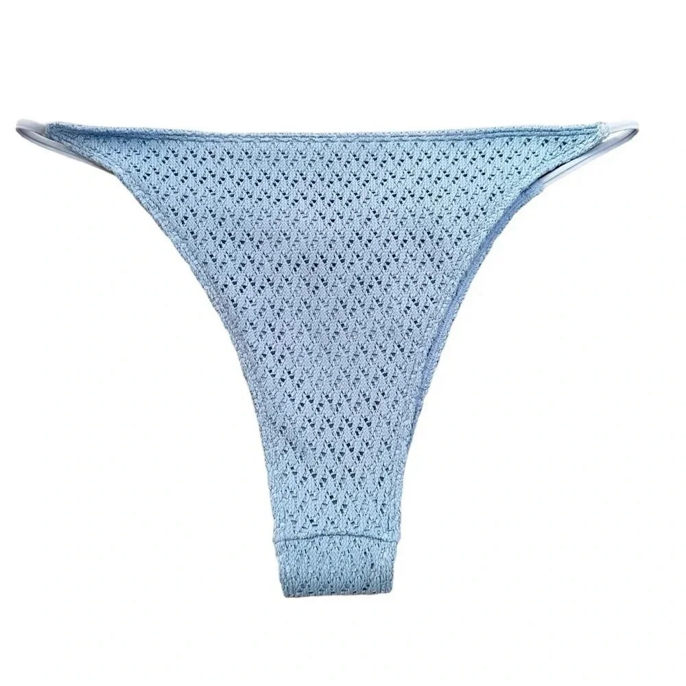 NWOT Hollister• Women's High-Leg Cheekiest Crochet Bikini Bottom size XL - Picture 2 of 8